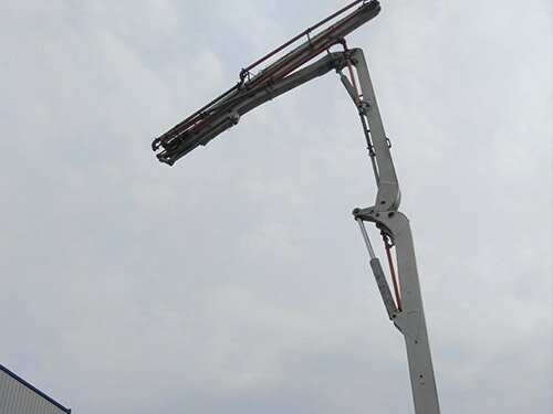 换新臂后试车成功