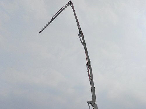 换新臂后试车成功